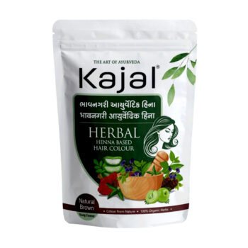 🌿 Kajal Bhavnagri Ayurvedic premium Henna – Natural Brown (Powder Form)